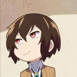 🧳 Dazai Osamu Bungou Stray Dogs Anime, Manga, Dazai, Bungou Stray Dogs, BSD, Chibi telegram sticker
