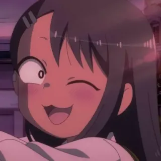 😉 Nagatoro Don't Toy with Me, Miss Nagatoro 애니메이션, 만화, 나나시, 괴롭히지 말아요, 나가토로 씨, 귀여운, 카와이, 와이푸 telegram sticker