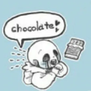 ❄️ chocolate! chocolat, mignon, triste, pleurs, sucré telegram sticker