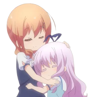 🤗 Anime, Desenho animado, Personagens, Fofo, Abraçando telegram sticker