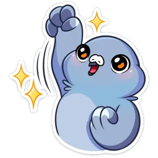 ☺️ nhãn dán, hoạt hình, con lười, dễ thương, ăn mừng, lấp lánh telegram sticker