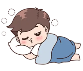 😪 somnolent, dormir, épuisé, fatigué, zzz, rêver telegram sticker