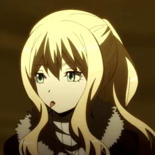 🌙 Irina Jelavić Assassination Classroom anime, blondynka, nauczycielka, postać telegram sticker