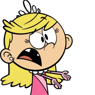 ☹ Lola Loud The Loud House Dessin animé, Nickelodeon, Personnage, Animé, Fille telegram sticker