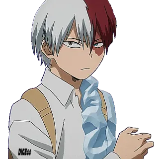🧐 Shoto Todoroki My Hero Academia Anime, Held, Shoto, Todoroki, My Hero Academia, Charakter telegram sticker