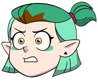😠 Amity Blight The Owl House การ์ตูน, อนิเมชั่น, ตัวละคร, อมิตี้ ไบร์ท, The Owl House telegram sticker