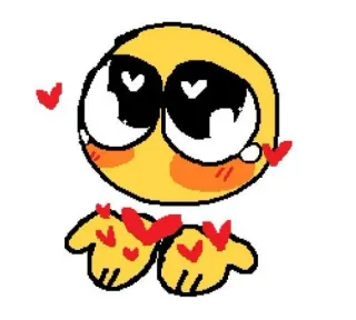 🙄 emoji, carino, amore, cuori, kawaii telegram sticker