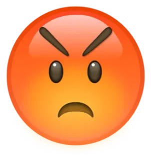 😡 emoji, angry, upset, irritated, frustrated, annoyed telegram sticker