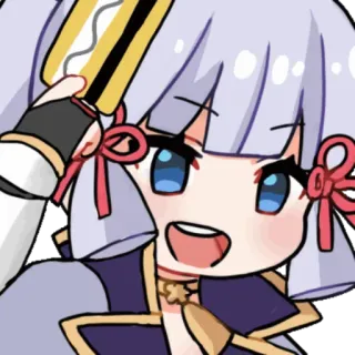 💳 Ayaka Genshin Impact Anime, Chibi, Fofo, Fanart, Genshin Impact, Ayaka telegram sticker