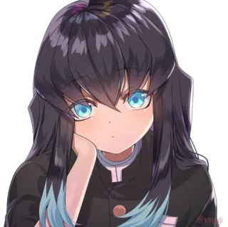 😕 Muichiro Tokito Demon Slayer Anime, Personaje, Demon Slayer, Muichiro Tokito, Manga, Fanart, Retrato telegram sticker