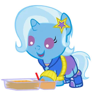 👶 Pony, niedlich, Cartoon, Sticker telegram sticker