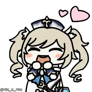 ❤️ Barbara Genshin Impact whatsapp sticker