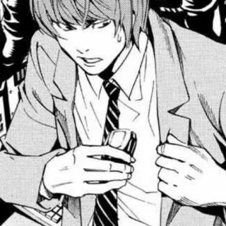 ✖️ Light Yagami Death Note Anime, Manga, Personaggio, Light Yagami, Death Note telegram sticker