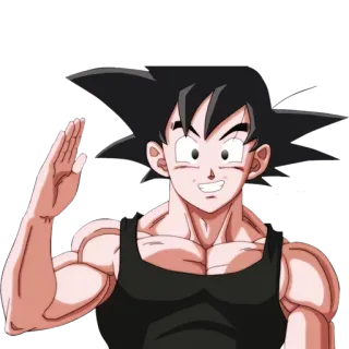 👏 Goku Dragon Ball 悟空, ドラゴンボール, アニメ, キャラクター, フレンドリー telegram sticker