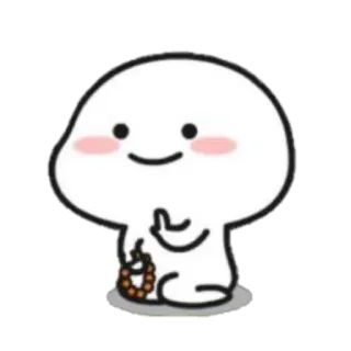🪐 Cartone animato, Carino, Kawaii, Semplice, Seduto telegram sticker