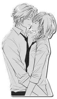 ❤ Anime, Romance, Beijo, Amor, Afeição telegram sticker