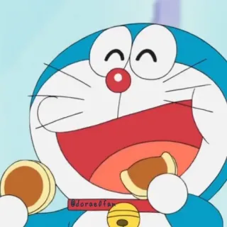 😋 Doraemon @doraelfan 哆啦A梦, 动漫, 卡通, 机器猫, 漫画, 铜锣烧 telegram sticker