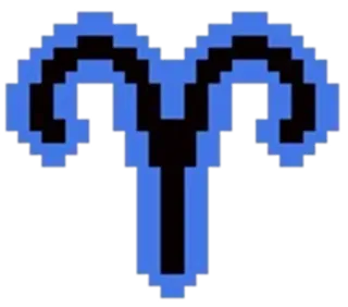 ♈ símbolo, Aries, zodiaco, astrología telegram sticker