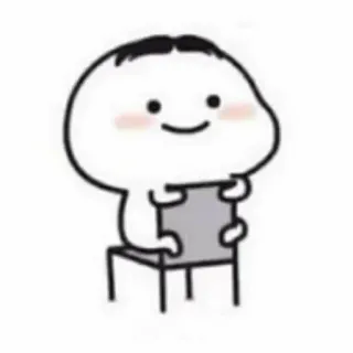🙃 süß, Cartoon, Stuhl, sitzen, kawaii telegram sticker