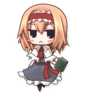 😔 Anime, Chibi, Niedlich, Cartoon telegram sticker