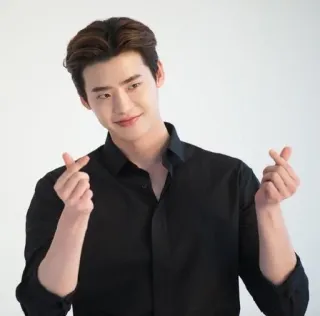❤️ Lee Jong-suk attore, coreano, uomo, modello, gesto del cuore telegram sticker