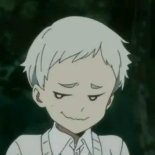 🌈 Norman The Promised Neverland anime, the promised neverland, norman, manga, character, animation telegram sticker