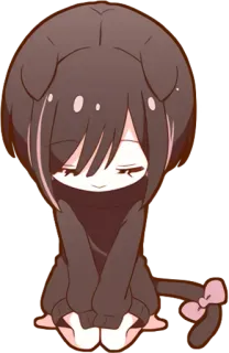 😌 Anime, Cartoon, Süß, Manga, Kawaii, Hundemädchen telegram sticker