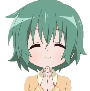 🙏 Anime, Manga, Dibujos animados, Chica, Personaje whatsapp sticker