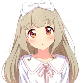 😯 动漫, 女孩, 可爱, 卡哇伊, 卡通, 角色, 漫画 telegram sticker