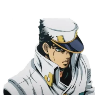 🤔 Jotaro Kujo JoJo's Bizarre Adventure Anime, Manga, Jotaro, Le bizzarre avventure di JoJo, Personaggio telegram sticker