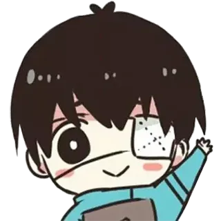 ✋ Anime, Mangá, Chibi, Desenho animado, Personagem, Arte, Adesivo whatsapp sticker