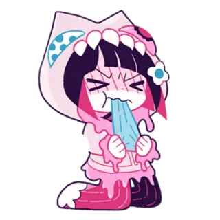 😏 Dessin animé, Mignon, Animé, Personnage, Kawaii, Autocollant whatsapp sticker