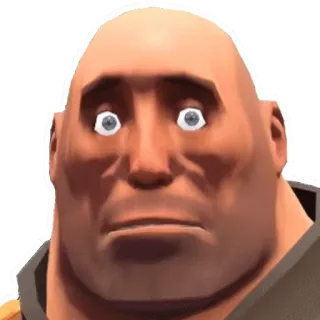😳 Heavy Team Fortress 2 team fortress 2, heavy, videogame, meme, engraçado, personagem telegram sticker