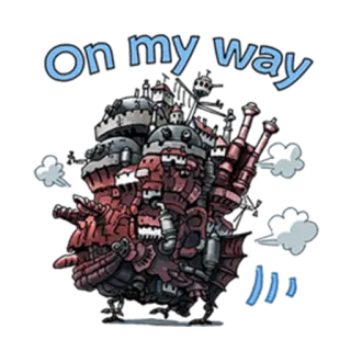 Howl's Moving Castle @Nekosticker whatsapp stickers