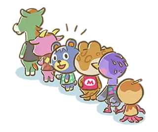 💁 Animal Crossing Animal Crossing, aldeões, fofo, videogame, Nintendo whatsapp sticker