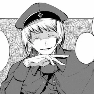 🗡 Anime, Manga, Militäruniform, Charakter, Kunstwerk, Porträt telegram sticker