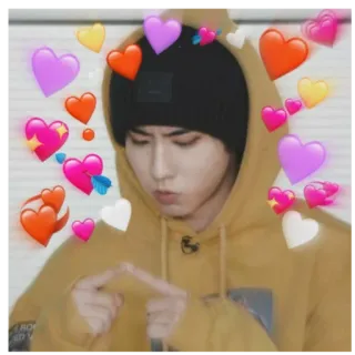 ❤️ kpop, 心, 爱, 可爱, 偶像, hanjisung telegram sticker