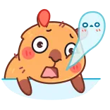 😵 cartoon, animal, cute, ghost, sticker telegram sticker