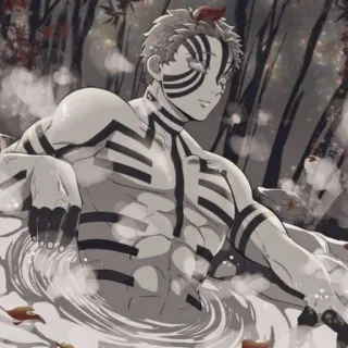❄️ Akaza Demon Slayer Anime, Demônio, Akaza, Demon Slayer, Mangá telegram sticker