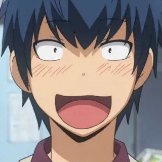 💙 anime, boy, happy, excited, cheerful telegram sticker