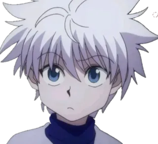 😕 Killua Zoldyck Hunter x Hunter アニメ, HUNTER×HUNTER, キルア, ゾルディック, 漫画, キャラクター telegram sticker