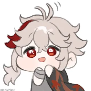 💠 Kaedehara Kazuha Genshin Impact Anime, Genshin Impact, Kazuha, Lucu, Kawaii, Karakter video game, Kaedehara Kazuha whatsapp sticker