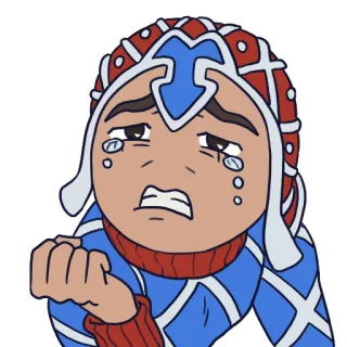 😭 Guido Mista JoJo's Bizarre Adventure Anime, Manga, Jojo, Pleurs, Triste, Mista telegram sticker