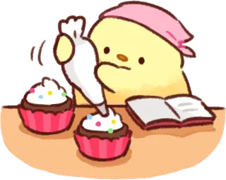 Soft and cute chick (love) :: @line_stickers telegram stickers