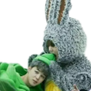 🐰 bunny, costumes, people, kpop telegram sticker