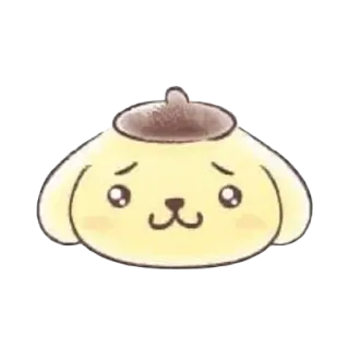 🍮 PomPomPurin cartoon, dog, cute, puppy, kawaii, sanrio, pompompurin telegram sticker