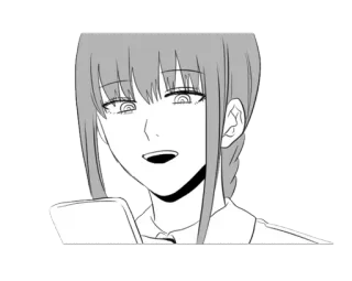 📱 Makima Chainsaw Man anime, manga, chainsaw man, makima, character, sticker telegram sticker