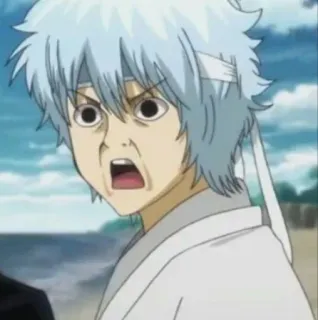 🧊 Gintoki Sakata Gintama Anime, Tête drôle, Gintoki Sakata, Gintama telegram sticker
