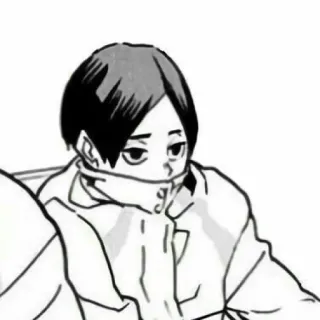 🖇 Kenma Kozume Haikyuu!! อนิเมะ, ไฮคิว, เคนมะ, โคซึเมะ, มังงะ, ตัวละคร telegram sticker