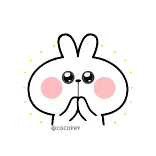 👏 coelho, coelhinho, fofo, animal, adesivo, desenho animado whatsapp sticker